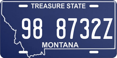 MT license plate 988732Z