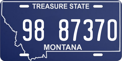 MT license plate 988737O