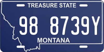 MT license plate 988739Y