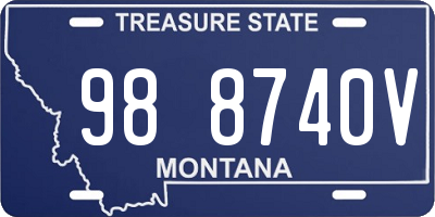 MT license plate 988740V