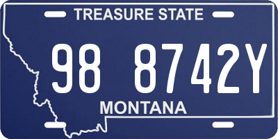 MT license plate 988742Y