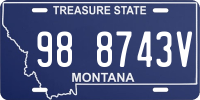 MT license plate 988743V