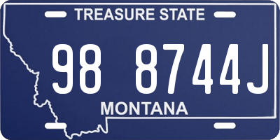MT license plate 988744J