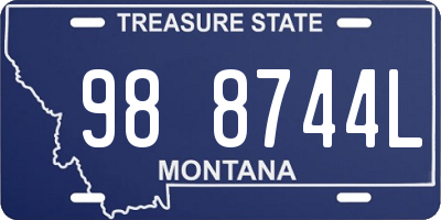 MT license plate 988744L