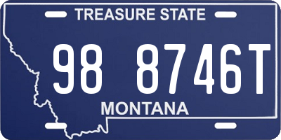 MT license plate 988746T