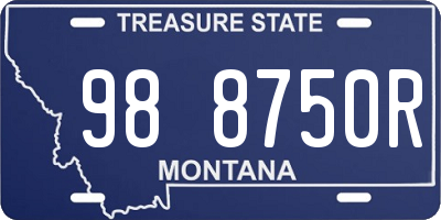 MT license plate 988750R