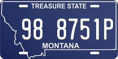 MT license plate 988751P