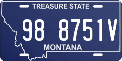 MT license plate 988751V