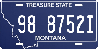 MT license plate 988752I