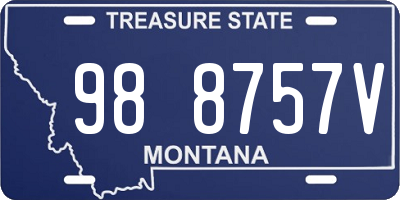 MT license plate 988757V