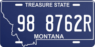 MT license plate 988762R