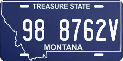 MT license plate 988762V