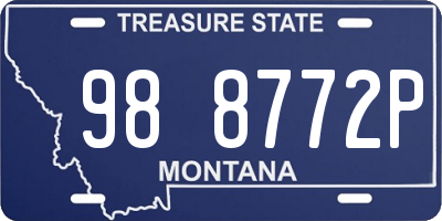 MT license plate 988772P