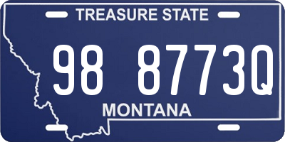 MT license plate 988773Q