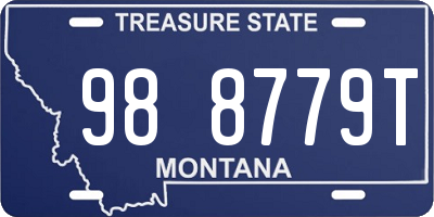 MT license plate 988779T