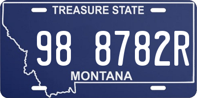 MT license plate 988782R