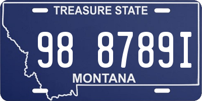 MT license plate 988789I