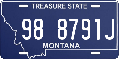 MT license plate 988791J