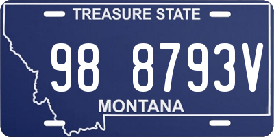 MT license plate 988793V