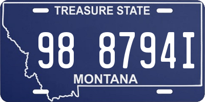 MT license plate 988794I