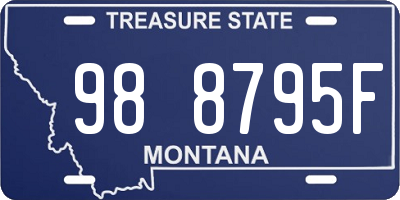 MT license plate 988795F