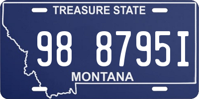 MT license plate 988795I