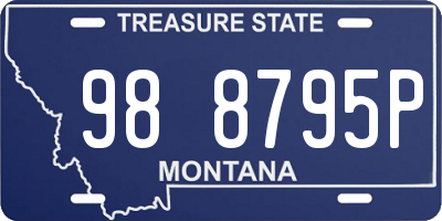 MT license plate 988795P