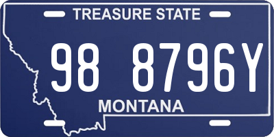 MT license plate 988796Y