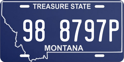 MT license plate 988797P