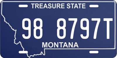 MT license plate 988797T