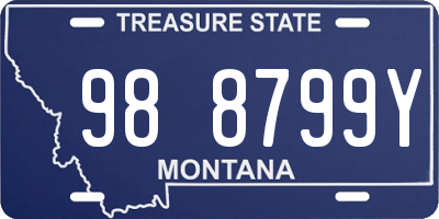 MT license plate 988799Y