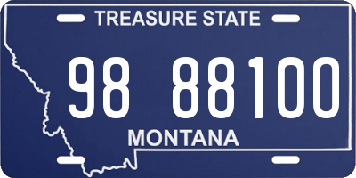 MT license plate 988810O