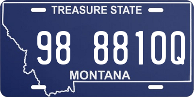 MT license plate 988810Q