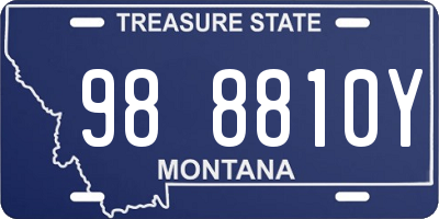 MT license plate 988810Y