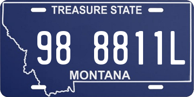 MT license plate 988811L