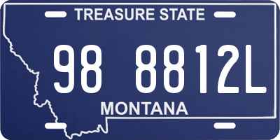 MT license plate 988812L