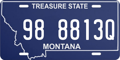 MT license plate 988813Q