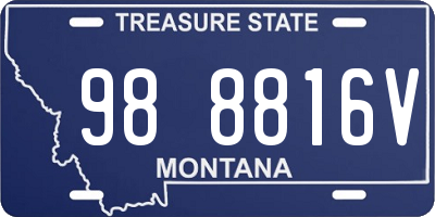 MT license plate 988816V