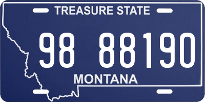 MT license plate 988819O