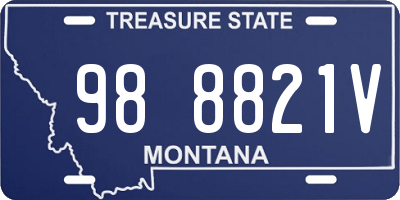 MT license plate 988821V