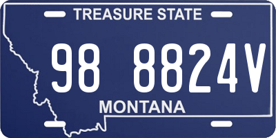 MT license plate 988824V