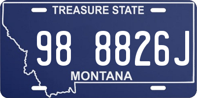 MT license plate 988826J