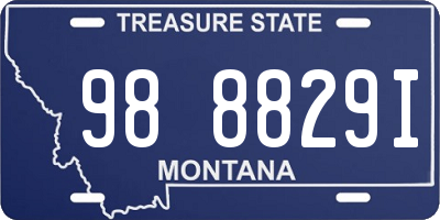 MT license plate 988829I