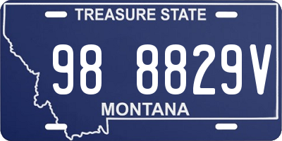 MT license plate 988829V