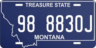 MT license plate 988830J