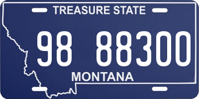 MT license plate 988830O