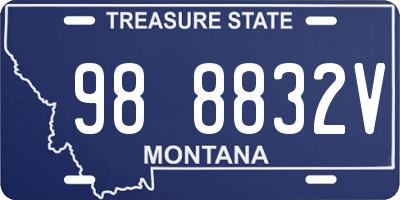 MT license plate 988832V