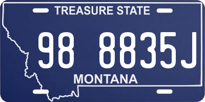 MT license plate 988835J