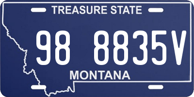 MT license plate 988835V