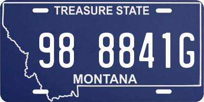 MT license plate 988841G